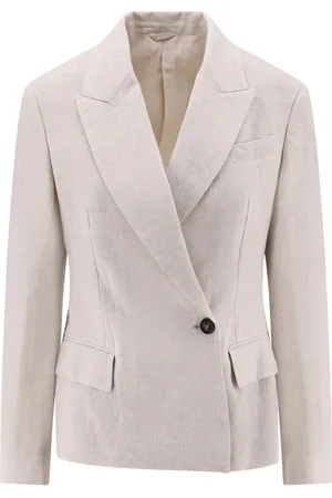 Brunello Cucinelli Femme, Vestes, , Taille: 40 FR Veste à paillettes à double boutonnage