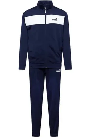 PUMA Homme, Sport, Bleu, Taille: S Survêtement bleu et blanc pour homme
