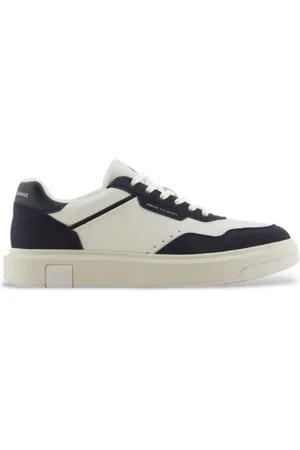 Armani Exchange Homme, Chaussures, Blanc, Taille: 41 EU Baskets Blanches pour un Look Élégant
