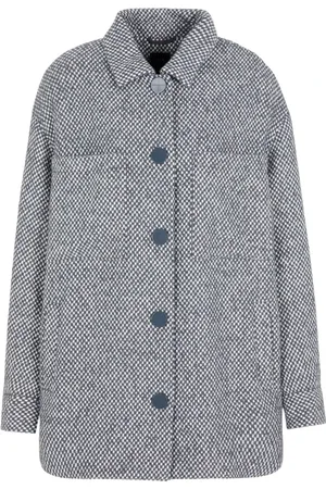 Armani Exchange Homme, Vestes, Gris, Taille: M Manteau court à carreaux de course