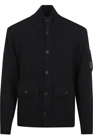 C.P. Company Homme, Pulls, Noir, Taille: S Veste Bleue pour Homme Ss25