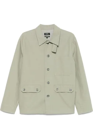 A.P.C. Homme, Vestes, Vert, Taille: M Collection de Vestes Élégantes