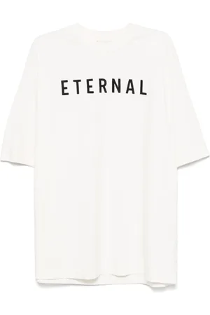 FEAR OF GOD Homme, Tops, Blanc, Taille: M Blanc Col Rond Manches Courtes