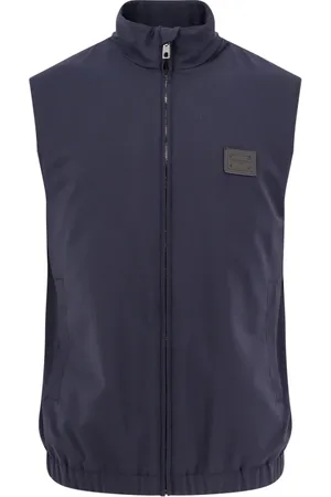 Dolce & Gabbana Homme, Vestes, Bleu, Taille: XL Vêtements Bleus avec Fermeture Éclair et Bas Élastique