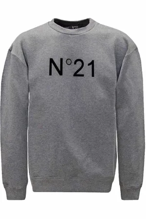 Nº21 Homme, Sweatshirts et sweats à capuche, Gris, Taille: L Sweat à Capuche en Coton Elégant
