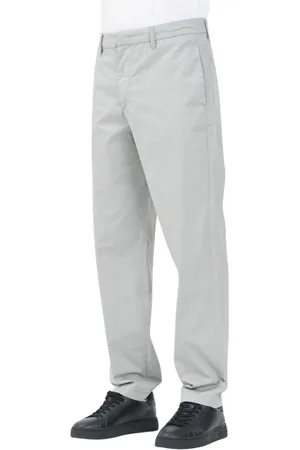 Armani Exchange Homme, Pantalons, Gris, Taille: W36 Pantalon Décontracté Gris Coupe Droite Printemps/Été