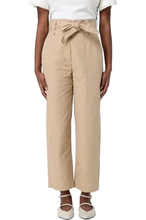 Twin-Set Femme, Pantalons, Brun, Taille: 38 FR Pantalons Élégants pour Hommes et Femmes