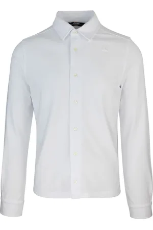 K-Way Homme, Chemises, Blanc, Taille: XL Chemise Blanche Piqué Slim Fit