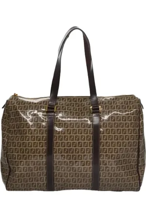Fendi Femme, Pre-owned, Brun, Taille: ONE Size Pre-owned Toile sacs-de-voyage