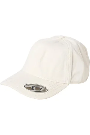Diesel Homme, Accessoires, Blanc, Taille: ONE Size Casquette Baseball Détail Métallique Blanc Élégant