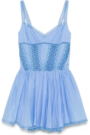 CHARO RUIZ IBIZA Femme, Robes, Bleu, Taille: 40 FR Robe Bleue avec Corsage Renforcé