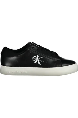 Calvin Klein Femme, Chaussures, Noir, Taille: 36 EU Baskets en polyester noir