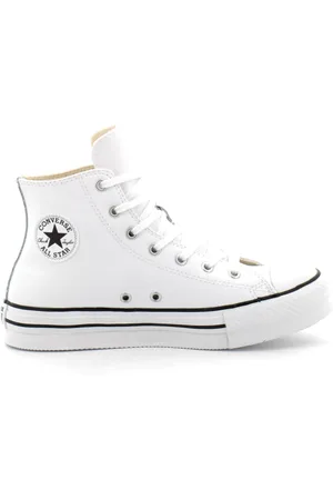 Converse Homme, Chaussures, Blanc, Taille: 39 EU Eva Lift Baskets en Cuir Blanc/Naturel