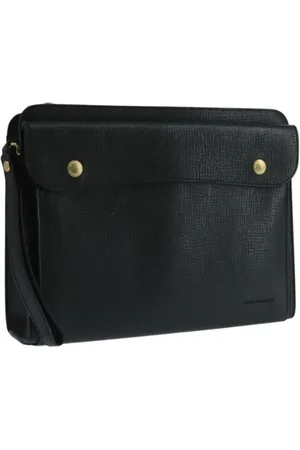 Burberry Femme, Pre-owned, Noir, Taille: ONE Size Pre-owned Cuir pochettes-minaudieres
