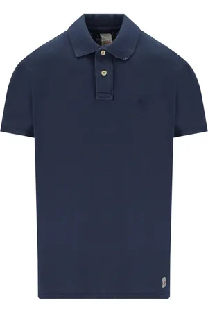 BOB der Bär Homme, Tops, Bleu, Taille: L Polo Floral en Bleu