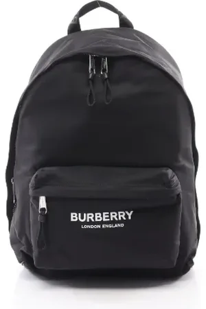 Burberry Homme, Pre-owned, Noir, Taille: ONE Size Pre-owned Toile sacs-dos