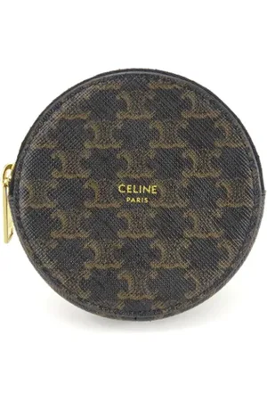 Céline Femme, Pre-owned, Noir, Taille: ONE Size Pre-owned Toile petite-maroquinerie