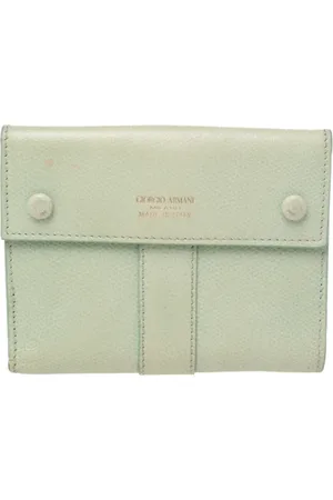 Emporio Armani Femme, Pre-owned, Vert, Taille: ONE Size Pre-owned Cuir petite-maroquinerie