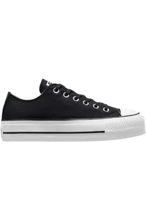 Converse Femme, Chaussures, Noir, Taille: 38 EU Canvas Platform Baskets