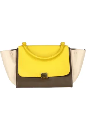 Céline Femme, Pre-owned, Jaune, Taille: ONE Size Pre-owned Cuir sacs-celine