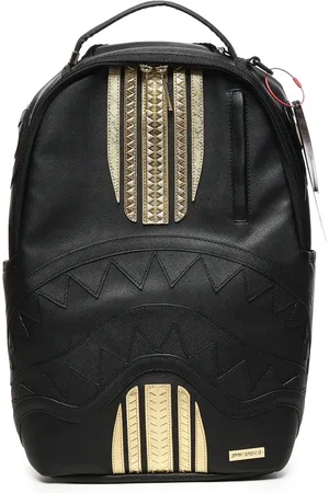 Sprayground Unisex, Sacs, Noir, Taille: ONE Size Sac à dos noir avec accents dorés