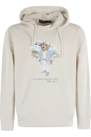 Ralph Lauren Homme, Sweatshirts et sweats à capuche, Brun, Taille: L Sweat à capuche imprimé ours