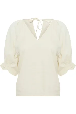 Part Two Femme, Blouses et Chemises, , Taille: 42 FR Chemisier Eggnog avec Manches Bouffantes