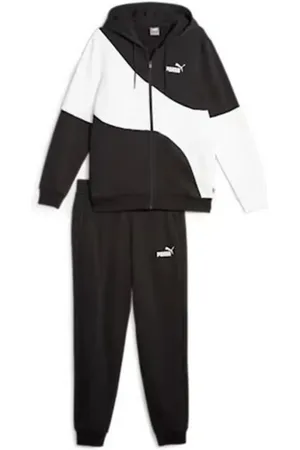 PUMA Homme, Sport, Noir, Taille: XL Survêtement Homme Noir Blanc