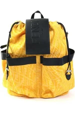 Fendi Homme, Pre-owned, Jaune, Taille: ONE Size Pre-owned Toile sacs-fendi