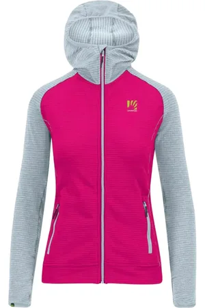 Karpos Femme, Sport, Rose, Taille: 36 FR Sweat à Capuche avec Fermeture Éclair Innuedo/Skywriting