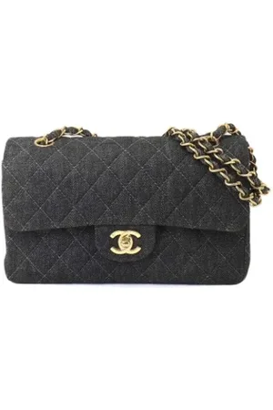 CHANEL Femme, Pre-owned, Noir, Taille: ONE Size Pre-owned Denim sacs-chanel
