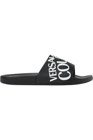 VERSACE Homme, Chaussures, Noir, Taille: 41 EU Sandales blanches de luxe pour hommes