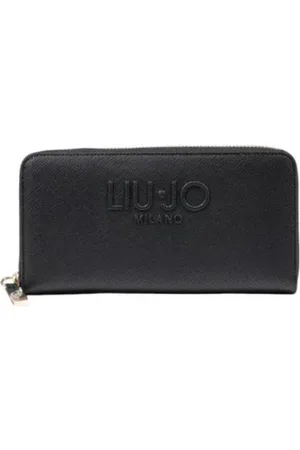 Liu Jo Homme, Accessoires, Noir, Taille: ONE Size Portefeuille à fermeture éclair avec plusieurs compartiments