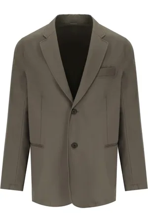 Emporio Armani Homme, Vestes, Brun, Taille: L Marron Voyage Essentiel Veste à Un Bouton