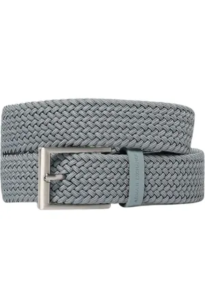 Armani Exchange Femme, Accessoires, Gris, Taille: 105 CM Ceinture en Tissu Tissé Gris
