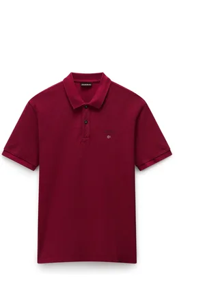 Napapijri Homme, Tops, Rouge, Taille: 2XL Polo en coton à manches courtes