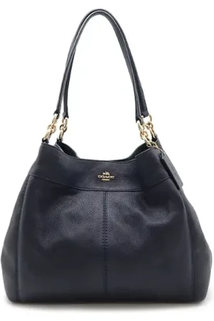 Coach Femme, Pre-owned, Bleu, Taille: ONE Size Pre-owned Cuir sacs-main