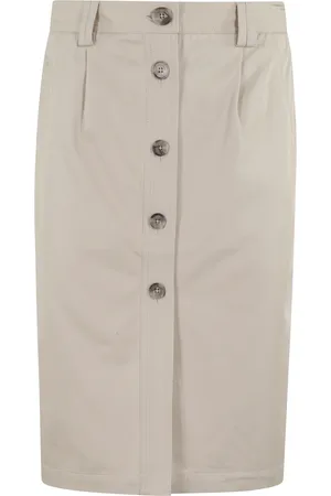 ANINE BING Femme, Jupes, , Taille: 38 FR Jupe Taupe Zaire Longueur Genou