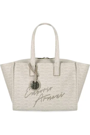 Emporio Armani Femme, Sacs, , Taille: ONE Size Sac de magasinage Monogramme Naturel