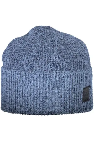 HUGO BOSS Homme, Accessoires, Bleu, Taille: ONE Size Casquette en mélange de laine avec détails contrastants