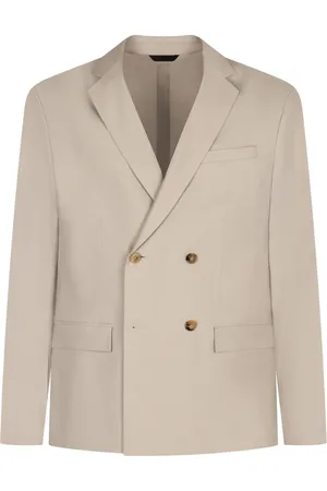 Calvin Klein Homme, Vestes, , Taille: 2XL Veste en lin à double boutonnage avec col à revers