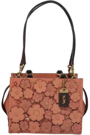 Coach Femme, Pre-owned, Rose, Taille: ONE Size Pre-owned Cuir sacs-main