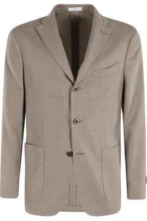 Boglioli Homme, Vestes, Brun, Taille: M Veste en piquet de laine tortora
