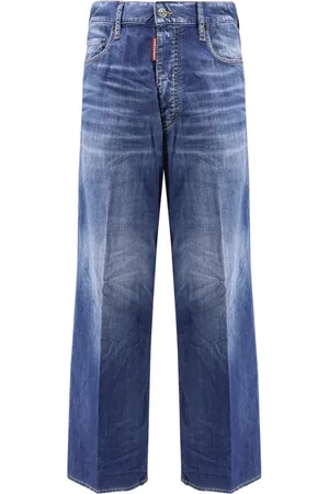 Dsquared2 Homme, Jeans, Bleu, Taille: 2XL Jean Bleu Logo Brodé Fabriqué en Italie