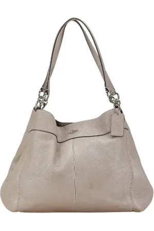 Coach Femme, Pre-owned, Gris, Taille: ONE Size Pre-owned Cuir sacs-main