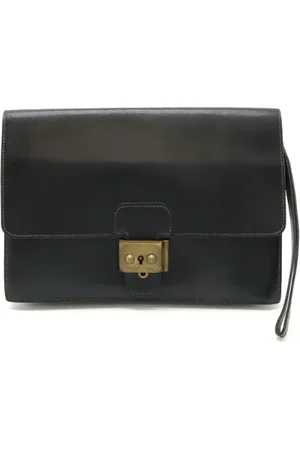 Hermès Femme, Pre-owned, Noir, Taille: ONE Size Pre-owned Cuir pochettes-minaudieres