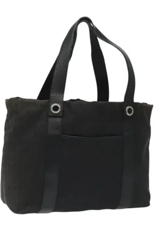 Bvlgari Femme, Pre-owned, Noir, Taille: ONE Size Pre-owned Toile sacs-ports-paule