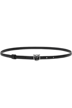 Pinko Femme, Accessoires, Noir, Taille: L Ceinture en cuir Love Berry