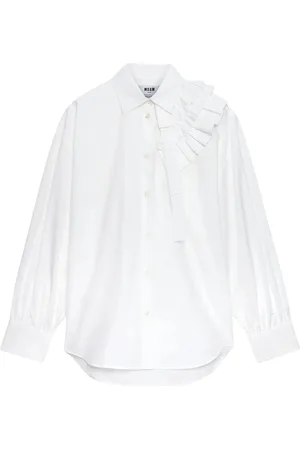 Msgm Femme, Blouses et Chemises, Blanc, Taille: 38 FR Chemise Blanche pour Homme