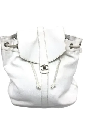 CHANEL Femme, Pre-owned, Blanc, Taille: ONE Size Pre-owned Cuir sacs-chanel